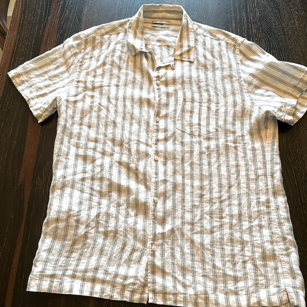 Mango / MNG Mens Casual Linen Summer Beach Shirt